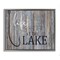Stupell Industries Lakehouse Cabin Nautical Phrase Framed Floater Canvas Wall Art